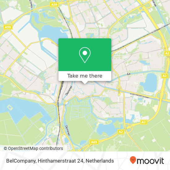 BelCompany, Hinthamerstraat 24 map