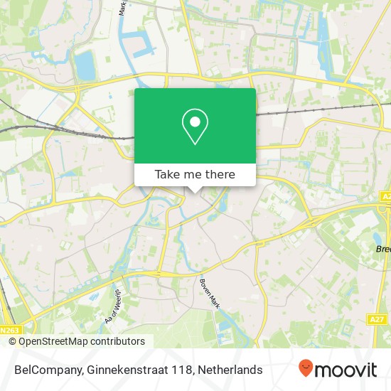 BelCompany, Ginnekenstraat 118 map