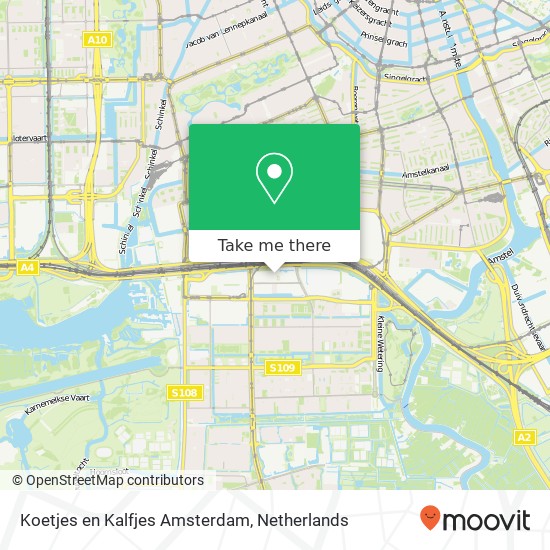 Koetjes en Kalfjes Amsterdam, Gustav Mahlerplein 14 map