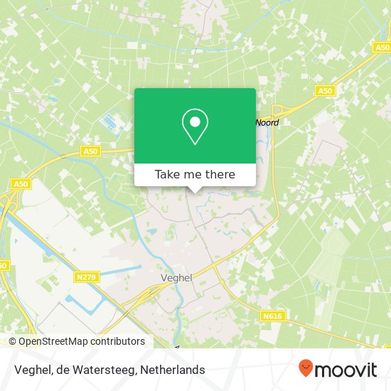 Veghel, de Watersteeg Karte