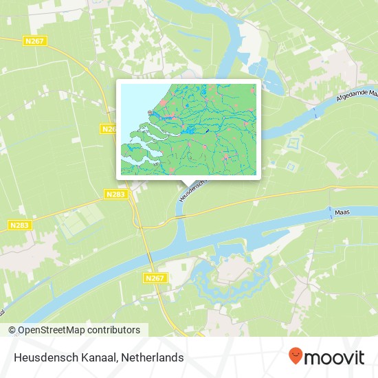 Heusdensch Kanaal Karte