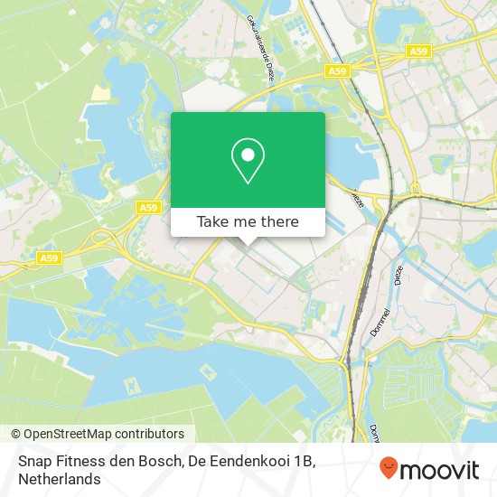 Snap Fitness den Bosch, De Eendenkooi 1B map