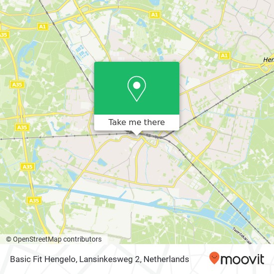 Basic Fit Hengelo, Lansinkesweg 2 Karte