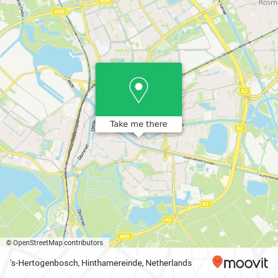 's-Hertogenbosch, Hinthamereinde Karte