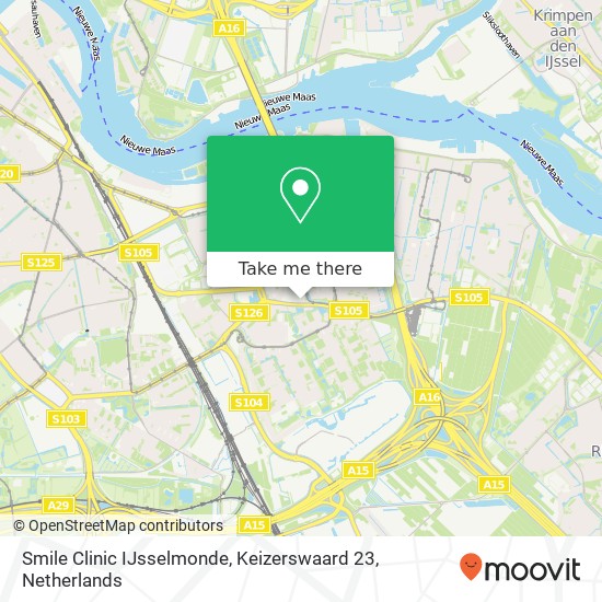 Smile Clinic IJsselmonde, Keizerswaard 23 map