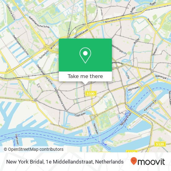 New York Bridal, 1e Middellandstraat map