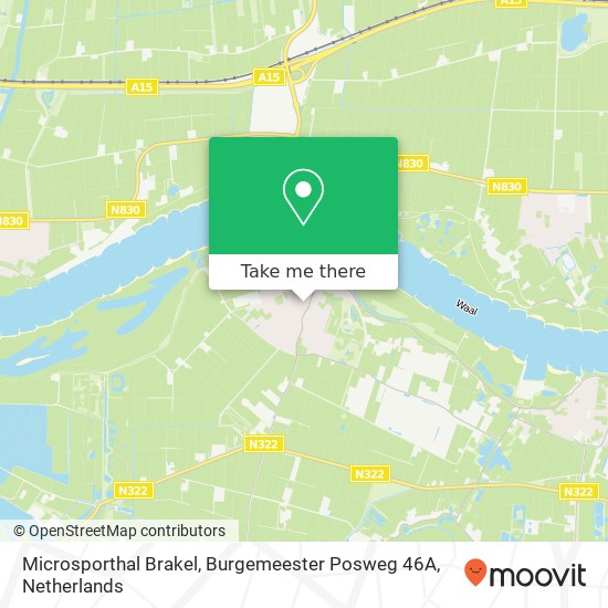 Microsporthal Brakel, Burgemeester Posweg 46A map