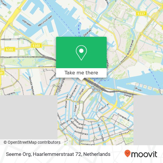 Seeme Org, Haarlemmerstraat 72 Karte