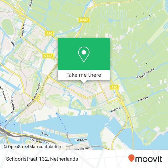 Schoorlstraat 132, 1024 PS Amsterdam map