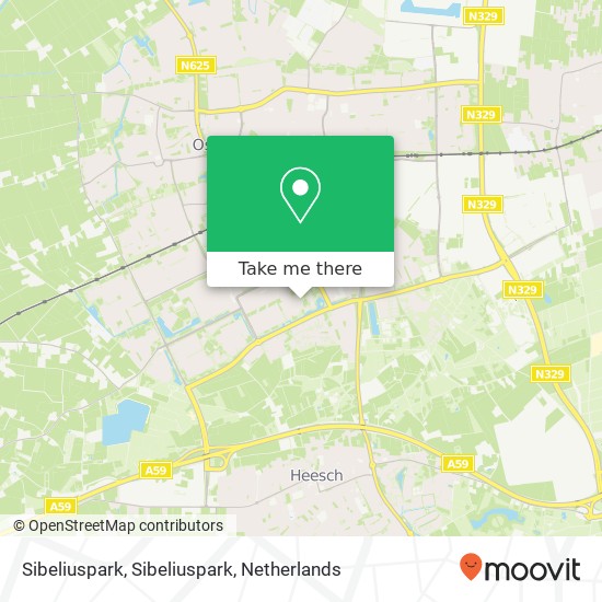 Sibeliuspark, Sibeliuspark map