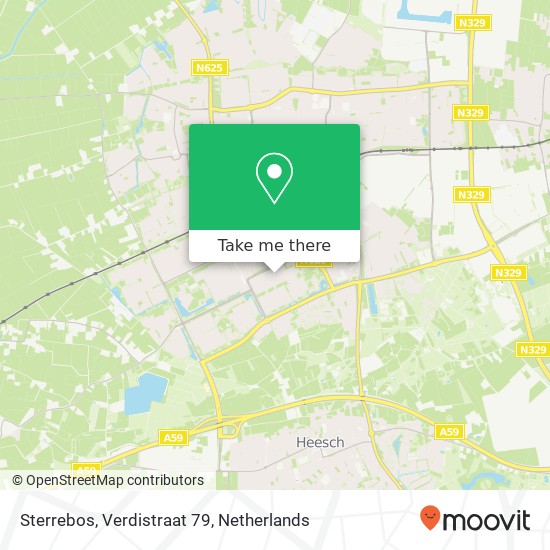 Sterrebos, Verdistraat 79 map