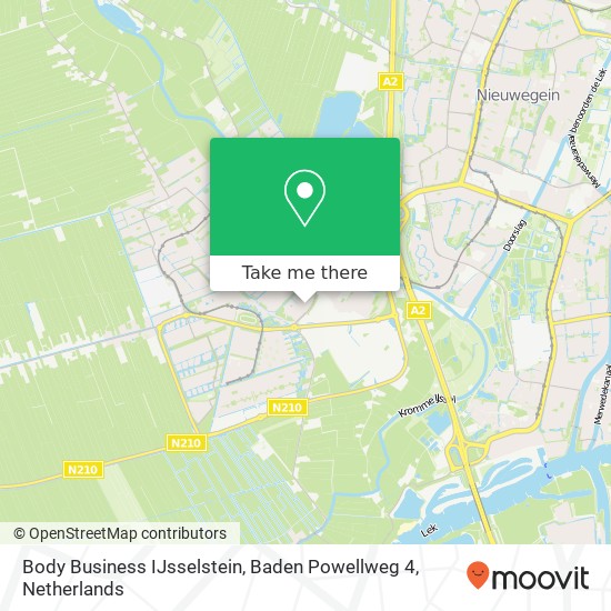 Body Business IJsselstein, Baden Powellweg 4 Karte