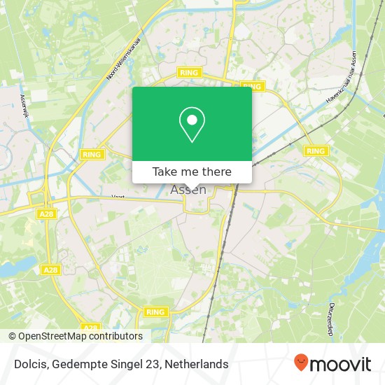 Dolcis, Gedempte Singel 23 map