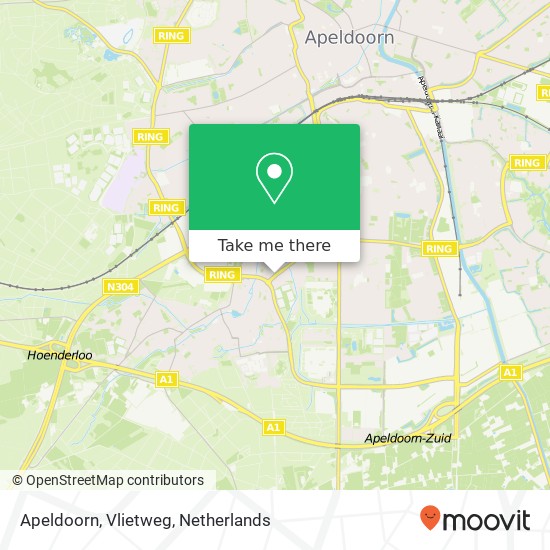 Apeldoorn, Vlietweg map