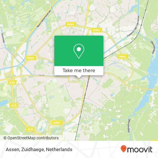 Assen, Zuidhaege Karte