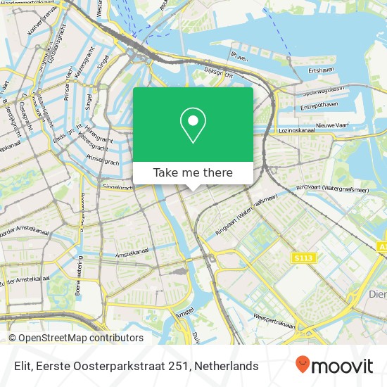 Elit, Eerste Oosterparkstraat 251 map