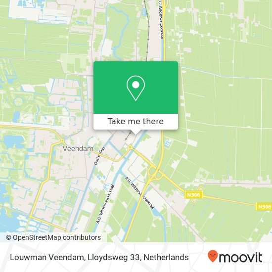 Louwman Veendam, Lloydsweg 33 Karte