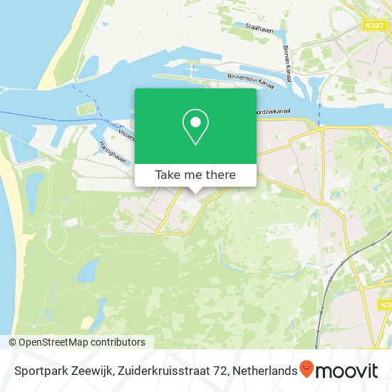 Sportpark Zeewijk, Zuiderkruisstraat 72 map