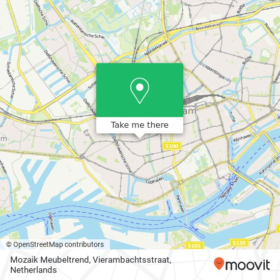 Mozaik Meubeltrend, Vierambachtsstraat Karte