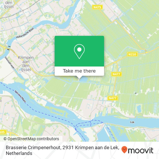 Brasserie Crimpenerhout, 2931 Krimpen aan de Lek Karte