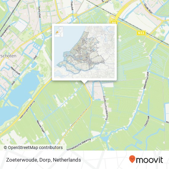 Zoeterwoude, Dorp map