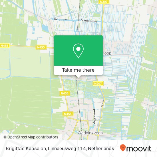 Brigitta's Kapsalon, Linnaeusweg 114 Karte