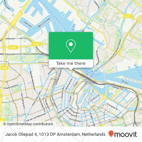 Jacob Oliepad 4, 1013 DP Amsterdam Karte