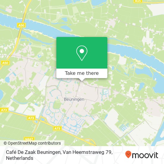 Café De Zaak Beuningen, Van Heemstraweg 79 Karte