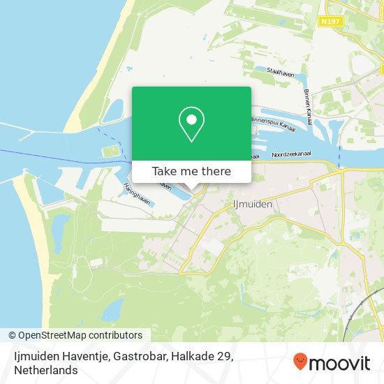 Ijmuiden Haventje, Gastrobar, Halkade 29 map