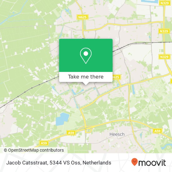 Jacob Catsstraat, 5344 VS Oss map