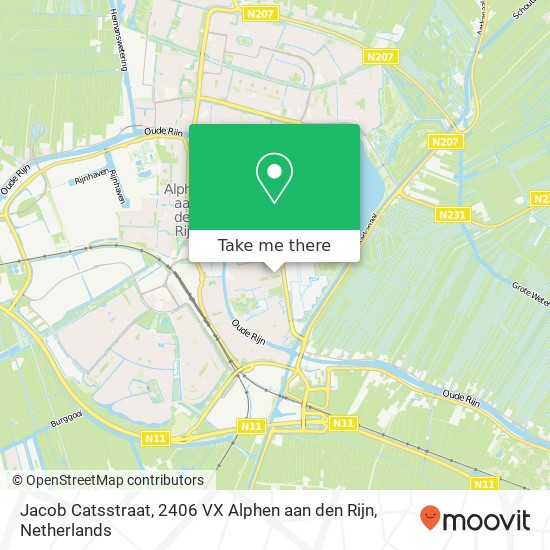 Jacob Catsstraat, 2406 VX Alphen aan den Rijn map