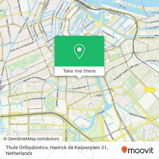 Thole Orthodontics, Henrick de Keijserplein 31 Karte