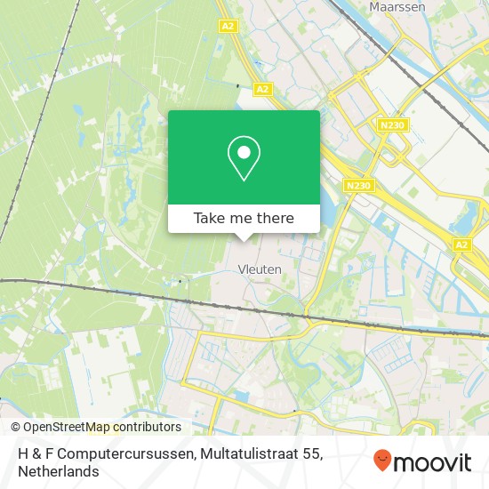 H & F Computercursussen, Multatulistraat 55 map