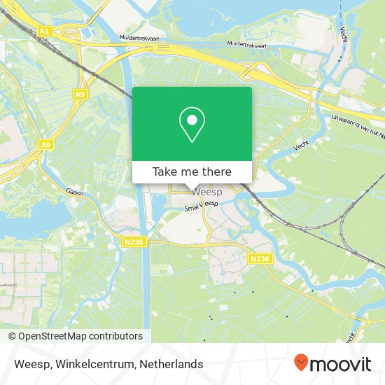 Weesp, Winkelcentrum map