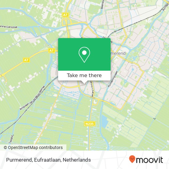 Purmerend, Eufraatlaan map