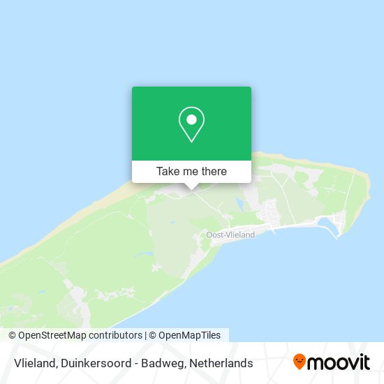 Vlieland, Duinkersoord - Badweg map