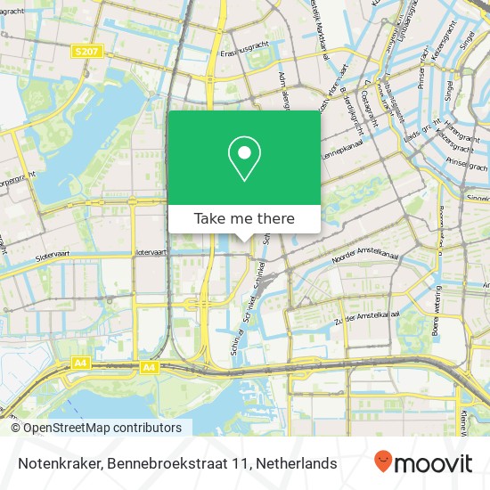 Notenkraker, Bennebroekstraat 11 Karte