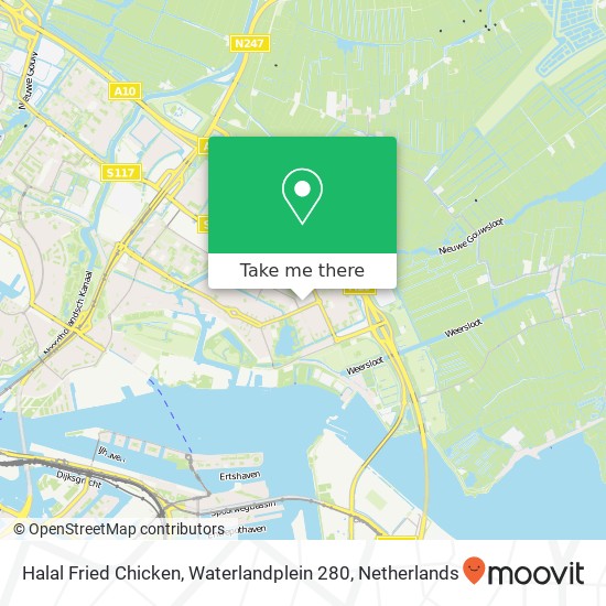 Halal Fried Chicken, Waterlandplein 280 map