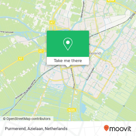 Purmerend, Azielaan map