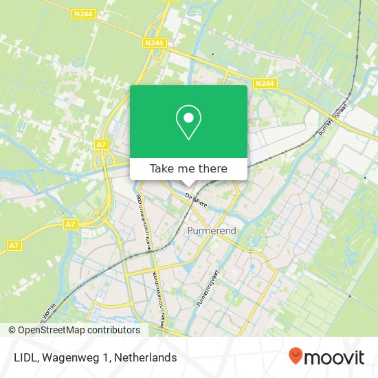 LIDL, Wagenweg 1 map