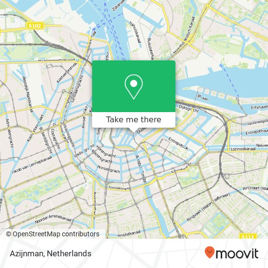 Azijnman map