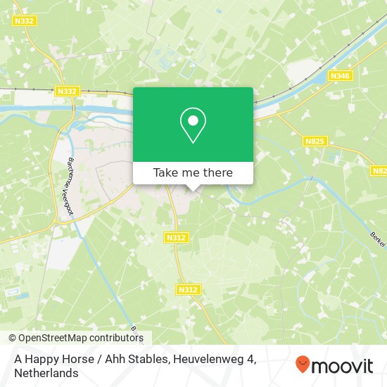 A Happy Horse / Ahh Stables, Heuvelenweg 4 map