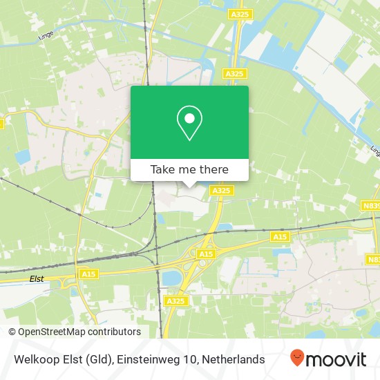 Welkoop Elst (Gld), Einsteinweg 10 map