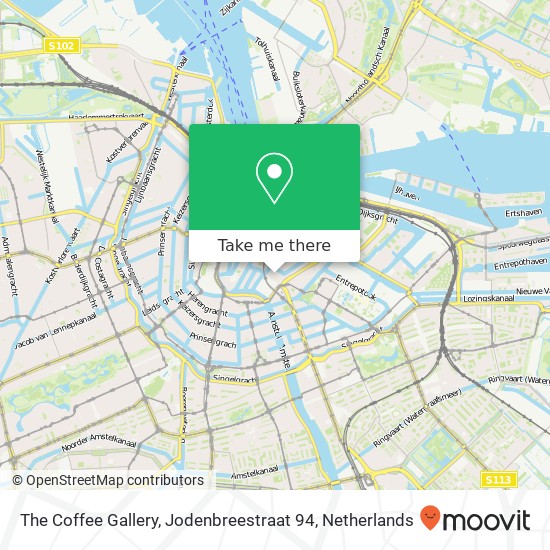 The Coffee Gallery, Jodenbreestraat 94 map