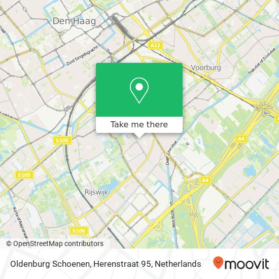 Oldenburg Schoenen, Herenstraat 95 map