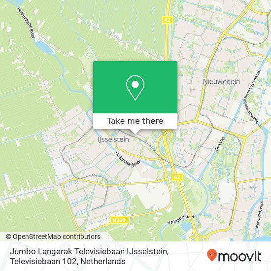 Jumbo Langerak Televisiebaan IJsselstein, Televisiebaan 102 map