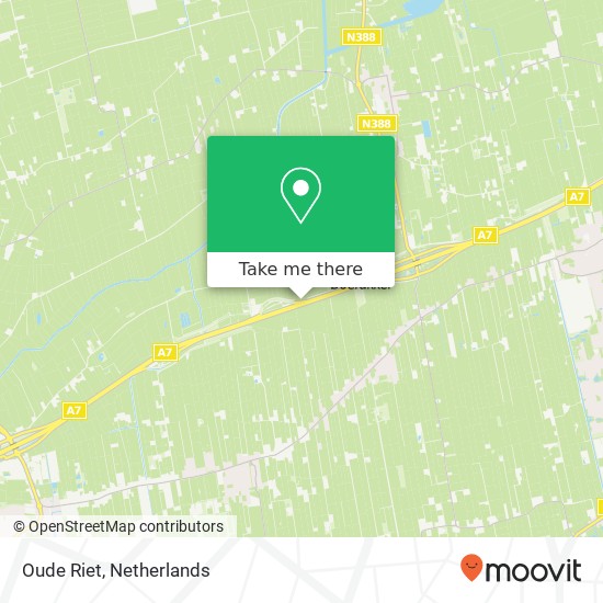 Oude Riet map
