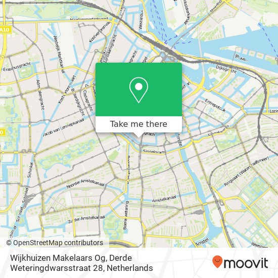 Wijkhuizen Makelaars Og, Derde Weteringdwarsstraat 28 Karte
