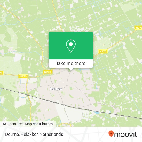 Deurne, Heiakker map