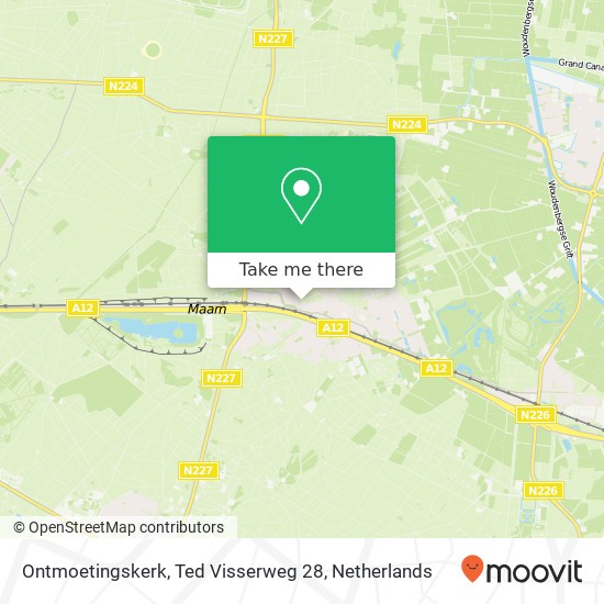 Ontmoetingskerk, Ted Visserweg 28 map